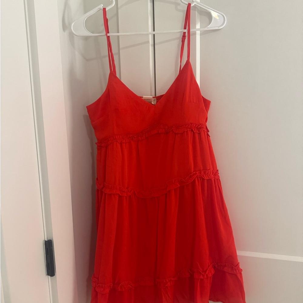 Altard State Red Ruffle Sundress size L